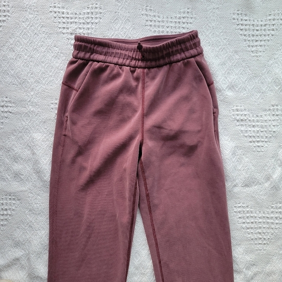 Lululemon Brushed Softstreme Split-Hem High-Rise Relax Casual Pant- Red Merlot - Picture 4 of 10
